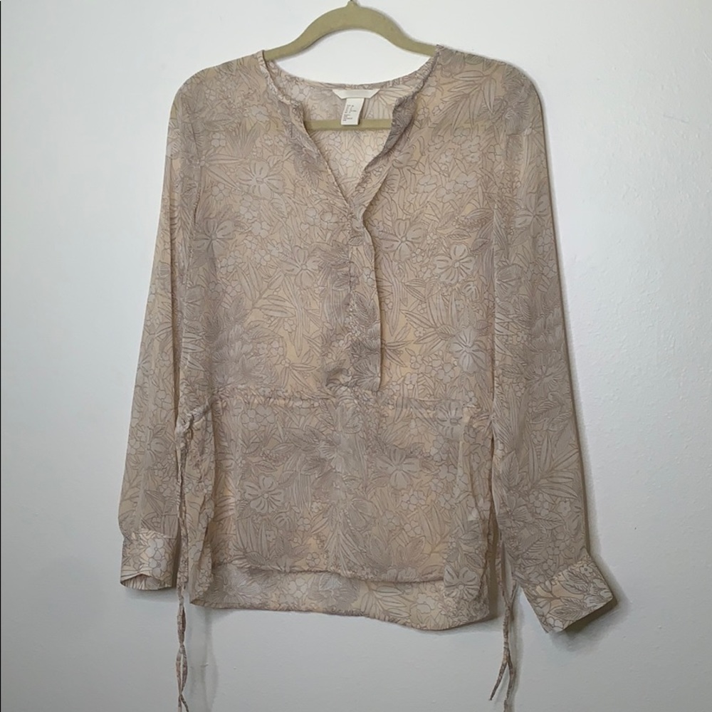 H&M sheer blouse